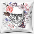 Axyaa Skull Print Series Cushion Cover - Rainbow Peach Decoration for Home