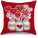 Axyaa Love Bottle Pattern Pillowcase for Home Sofa Decor