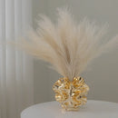 Axyaa Gold Electroplated Ceramic Vase for Home Decor, Handcrafted European Style Ornament