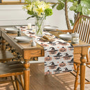 Axyaa Halloween Head Table Runner for Indoor Outdoor Home Dining Decoration