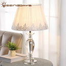 Axyaa Postmodern Crystal Table Lamp | Nordic High-end Decorative Bedroom Desk Lamp