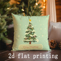 Axyaa Christmas Cat & Tree Pillow Covers for Sofa Bedroom Car Home Decor