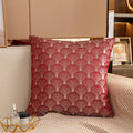 Axyaa Geometric Jacquard Square Cushion Cover 45x45 Polyester Throw Pillowcase