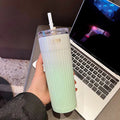 Axyaa Gradient Stainless Steel Thermos Straw Cup 500ML