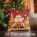 Axyaa Christmas Pillow Covers for Sofa, Bedroom, Car - Rectangular Cushion Cover