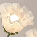 Axyaa Cream Wind Chime Orchid Chandelier: Nordic Fresh & Romantic Flower Pendant Lamp