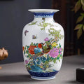Axyaa Blue White Porcelain Vase Arranger Dracaena sanderiana Home Decor