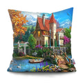Axyaa Rustic Landscape Print Pillowcase