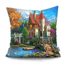 Axyaa Rustic Landscape Print Pillowcase