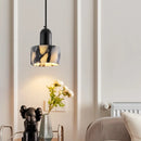 Axyaa Marble Pendant Lamp: Luxury Natural Stone Chandelier for Bedroom, Living, and Dining Room