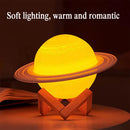 Axya 3D Saturn Starry Sky Moon Light: Romantic LED Night Lamp
