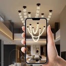 Axyaa Facil Indoor Lighting: Elegant Chandelier for Home & Staircase