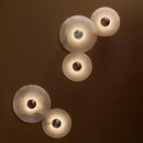 Axyaa Marble Circular LED Wall Lamp for Corridor, Study, Bedroom - Nordic Modern Design