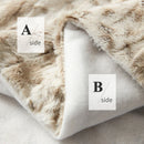 Axyaa Leopard Faux Fur Plush Throw Blanket for Couch Sofa Bed Glamorous Living Room Decor