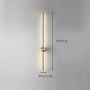 Axyaa Nordic Design Minimalist Long Wall Lamp for Modern Living Room & Luxury Hotel