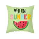 Axyaa Summer Fruit Polyester Cushion Cover - Small Fresh Tropical Plants Pillowcase