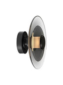Axyaa Amber Glass Disc Wall Lamp LED Sconce Lighting Fixture for Modern Minimalist Indoor Decor
