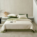 Axyaa Queen Duvet Cover Set - Lyocell/Cotton Mix, Natural Plant Fibers