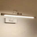 Axyaa Modern Metal Wall Lamp with Foldable Mirror Sconce Light for Bedroom