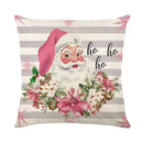 Christmas Party Pillowcase with Santa Claus & Snowman Print for Home Decoration by Axyaa.