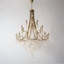 Axyaa Duplex Crystal Chandelier: Luxe Nordic French Light for Home Decoration