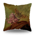Axyaa Retro Butterfly Pattern Pillowcase 45x45cm Decorative Cushion Cover