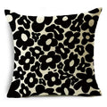 Axyaa Geometric Prints Linen Pillowcase - Square Cushion Cover for Bedroom and Car