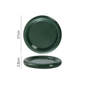 Axyaa Solid Color Donuts Ceramic Steak Plate, Dessert, Salad, Sushi Restaurant Display Tableware