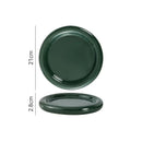 Axyaa Solid Color Donuts Ceramic Steak Plate, Dessert, Salad, Sushi Restaurant Display Tableware