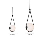 Axyaa Glass Ball Pendant Lamps Modern LED Light Fixtures for Home Decor