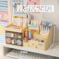 Kawaii Axyaa Desktop Stationery Organizer Pencil Storage Box Drawer Cute Ins Box