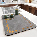 Axyaa Stripe Silicone Coasters Set, Simplistic Absorbent Table Mat & Mouse Pad