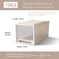 Axyaa Closet Storage Bin with Lid - Desktop Organizer for Clothes, Underwear, Socks