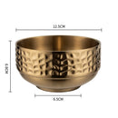 Axyaa Double Layer Stainless Steel Rice Bowl - Golden Ramen Bowls