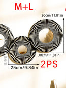 Axyaa Round Wall Mirror with Woven Hemp Rope for Boho Home Decor