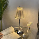 Axya Crystal LED Table Lamp: Dimmable Night Light for Bedroom and Hotel