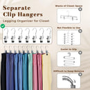 Axyaa Legging Organizer Hangers with Hanging Clips for Closet Storage
