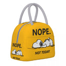 Axyaa Cartoon Dog Insulated Lunch Bag Large Capacity Thermal Cooler for School