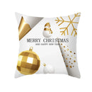 Axyaa Christmas Ball Cushion Cover Platinum Decoration