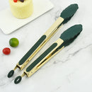 Axyaa Stainless Steel Barbecue Tongs for Home Kitchen Grilling Buffet Clips