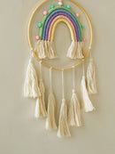 Macrame Rainbow Wall Hanging Decor for Stylish Home Interiors by Axyaa