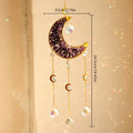 Axyaa Crystal Prism Wind Chimes Rainbow Maker Wall Hanging Room Decor Moon Catchers