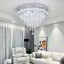 Axyaa Crystal Ceiling Lamps: Remote Control, Brightness Dimming, Living Room Chandeliers
