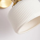 Axyaa White Ceramic LED Wall Sconce for Home Bedroom Living Room Bathroom Mirror