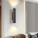 Axyaa Black Stone LED Wall Lamp for Modern Living Room Bedroom Lighting