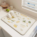 Axyaa Diatomite Drying Mat for Kitchen Sink & Bathroom Counter