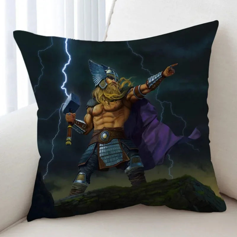 Axyaa Skull Lighthouse Monster Cushion Covers 45x45CM - Cool Art Animals Scary Design