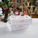 Axyaa Christmas Kraft Paper Candy Cookie Box Set for Kids