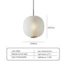 Axyaa Nordic Glass Pendant Lamp Hanging Light E27 Bulb