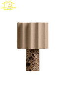 Axyaa Marble Table Lamp w/ USB Charging. Minimalist Nordic Design for Living Room & Bedroom.